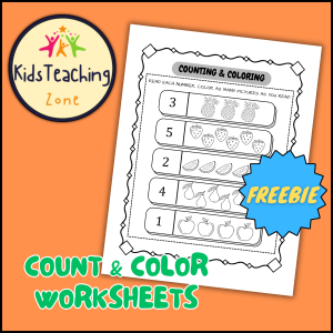 Count And Color Worksheets | Coloring Pictures by Counting Numbers ...