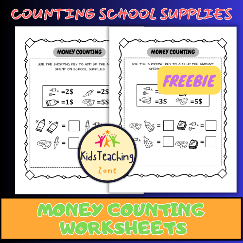 Money Counting Worksheets & Addition Math Practice Activities - Made By ...