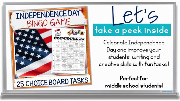 Independence Day Bingo Game, 4th of July Activities NO PREP ELA Choice ...
