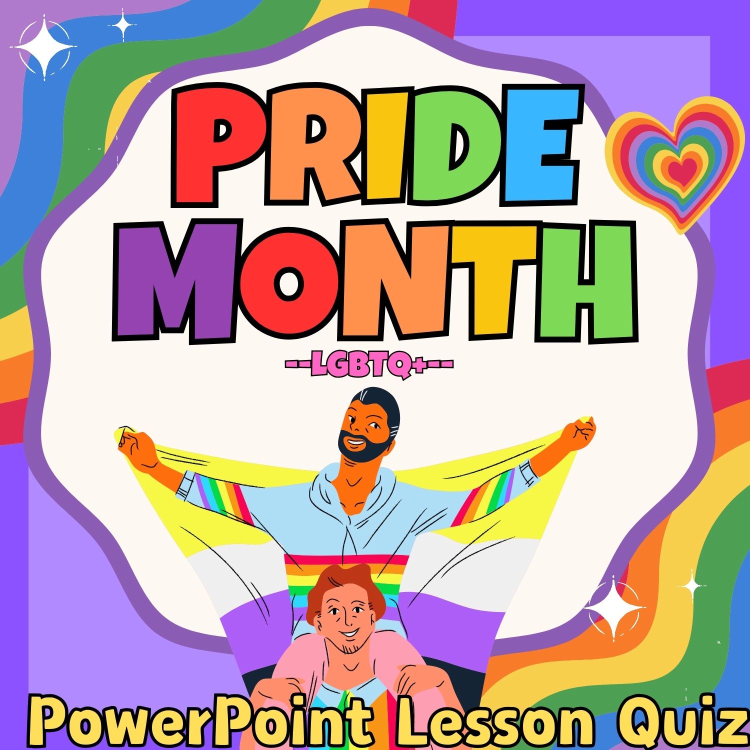 Pride Month LGBTQ Equality PowerPoint slide lesson quiz for 1st 2nd 3nd