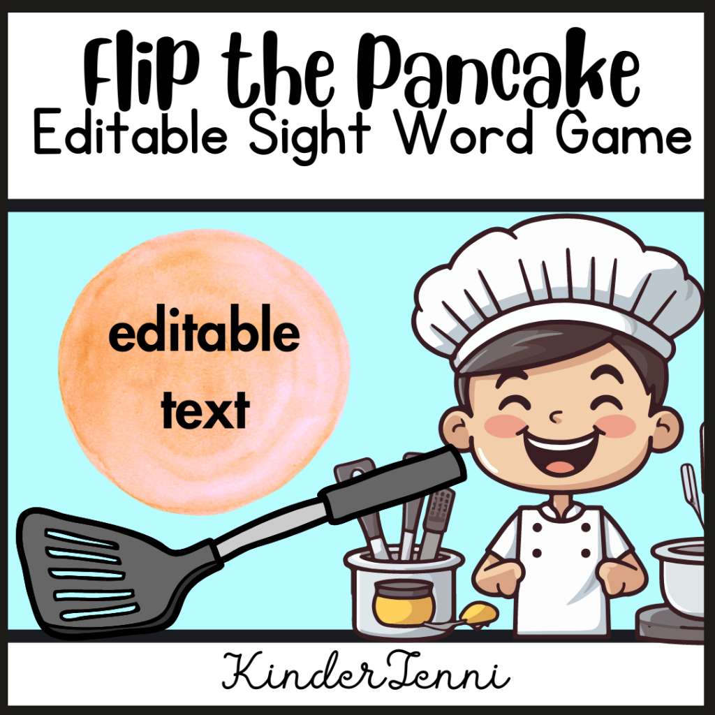 Flip the Pancake Editable Sight Word Game - Made By Teachers