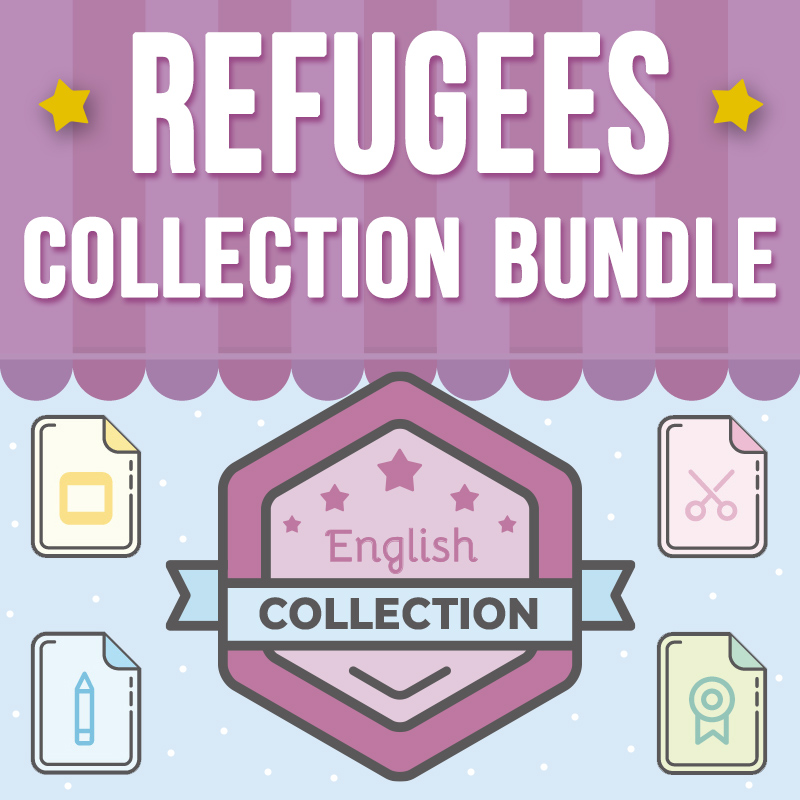 Refugees Collection BUNDLE: SEL, Writing, Venn, Crafts, PPT & Reflection Slides