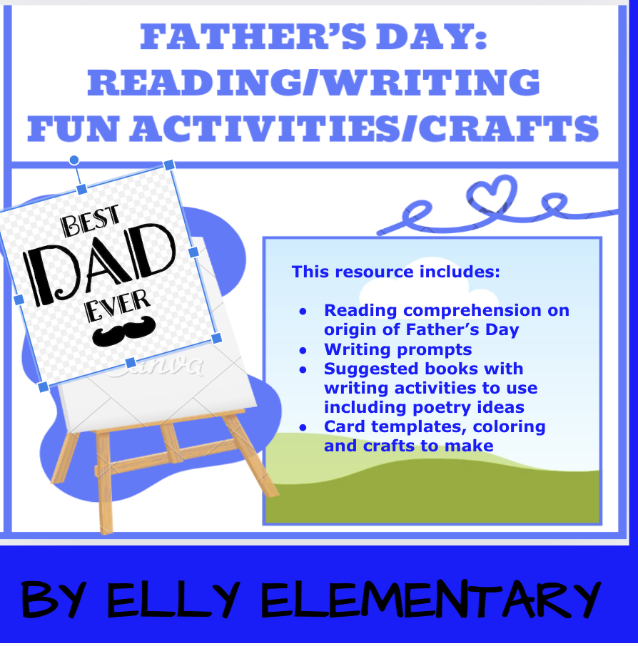 FATHER'S DAY READING/WRITING/CRAFTS FOR YOUR CLASS