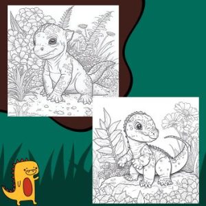 Cute Baby Dinosaur Coloring Pages For kids - Part 5 | Made By Teachers