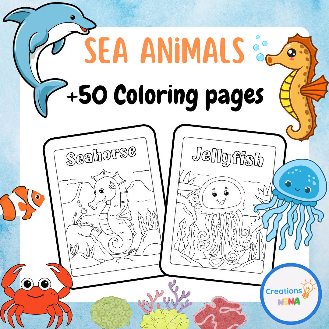 Sea Animals Coloring Sheets