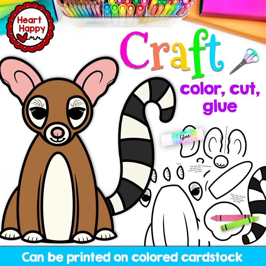 Ringtail Cat Craft | Arizona State Symbols
