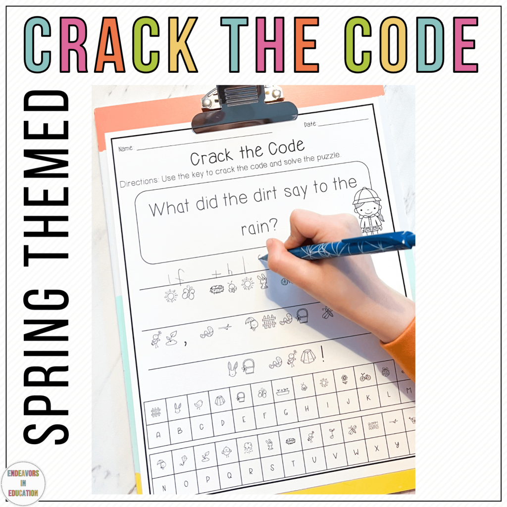 Spring Crack the Code | Spring Words Activity | Spring Jokes - Made By ...
