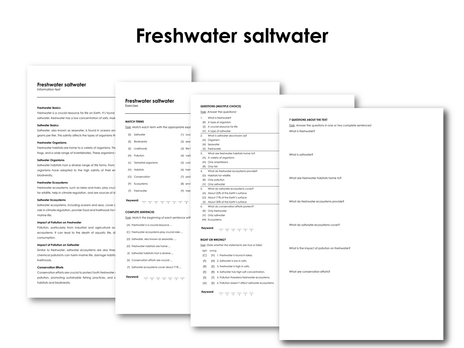 Freshwater saltwater
