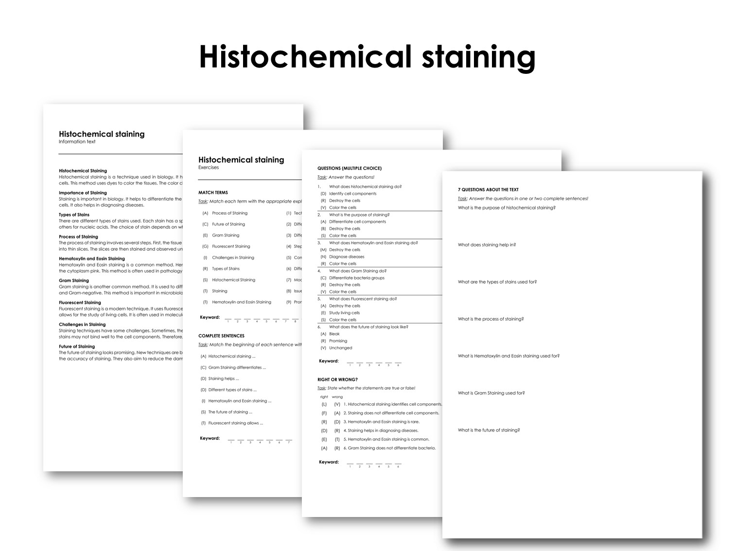 Histochemical staining