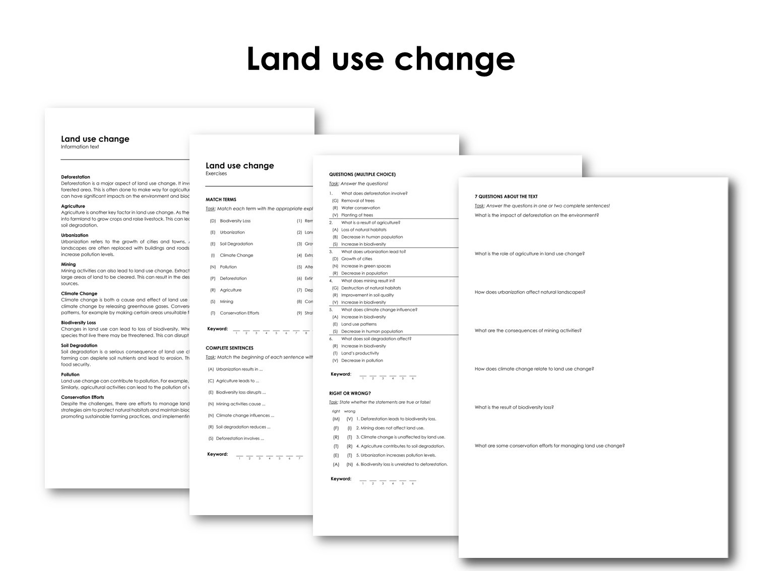Land use change