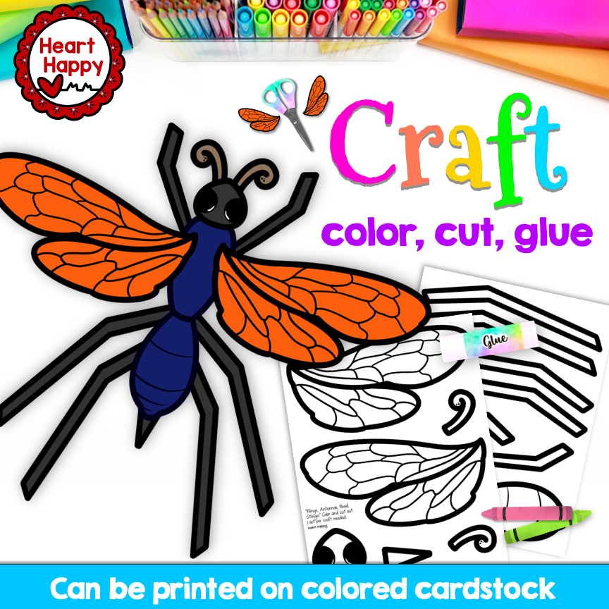 Tarantula Hawk Wasp Craft | Insect Craft |New Mexico State Symbols