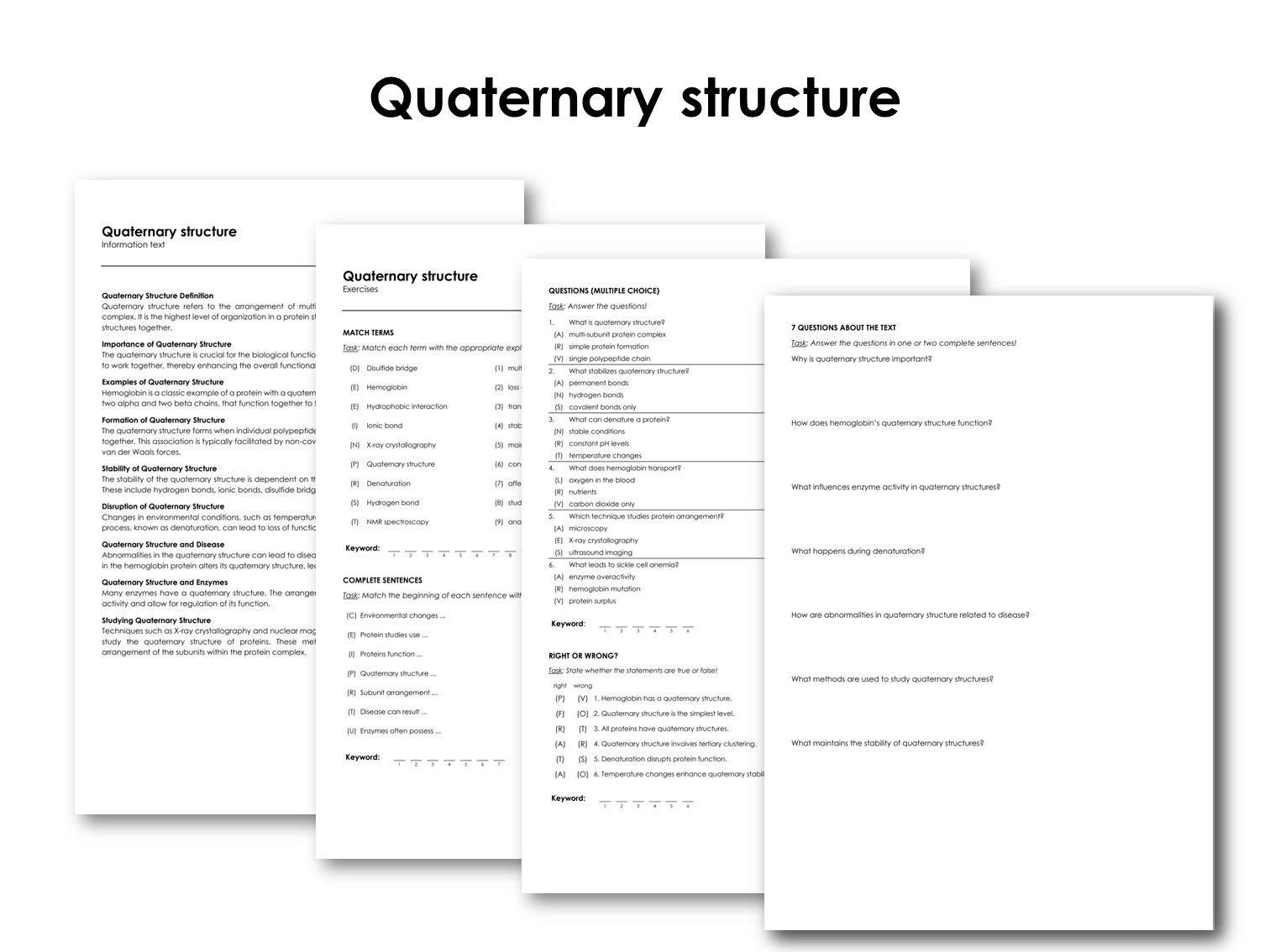 Quaternary structure