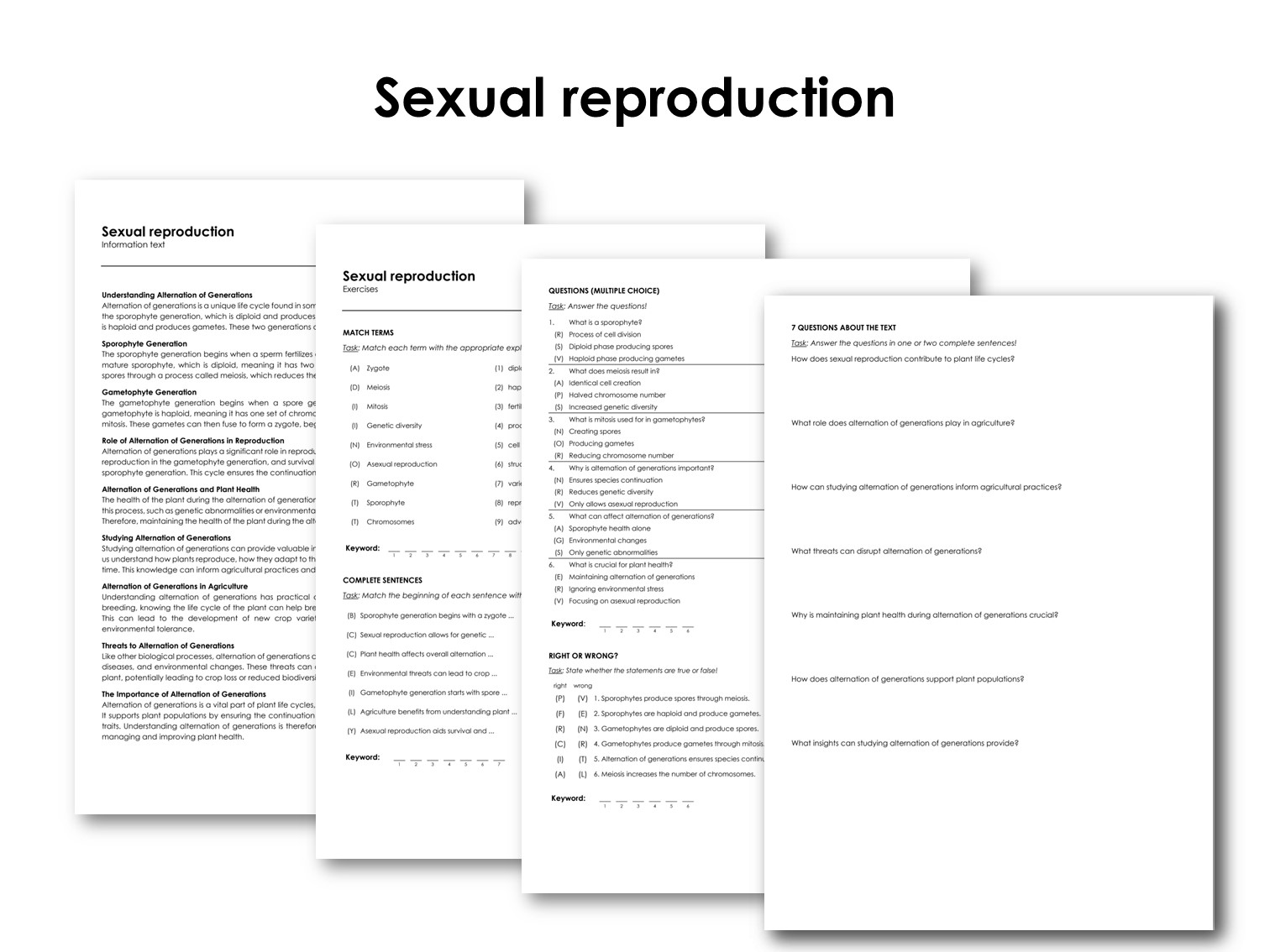 Sexual reproduction