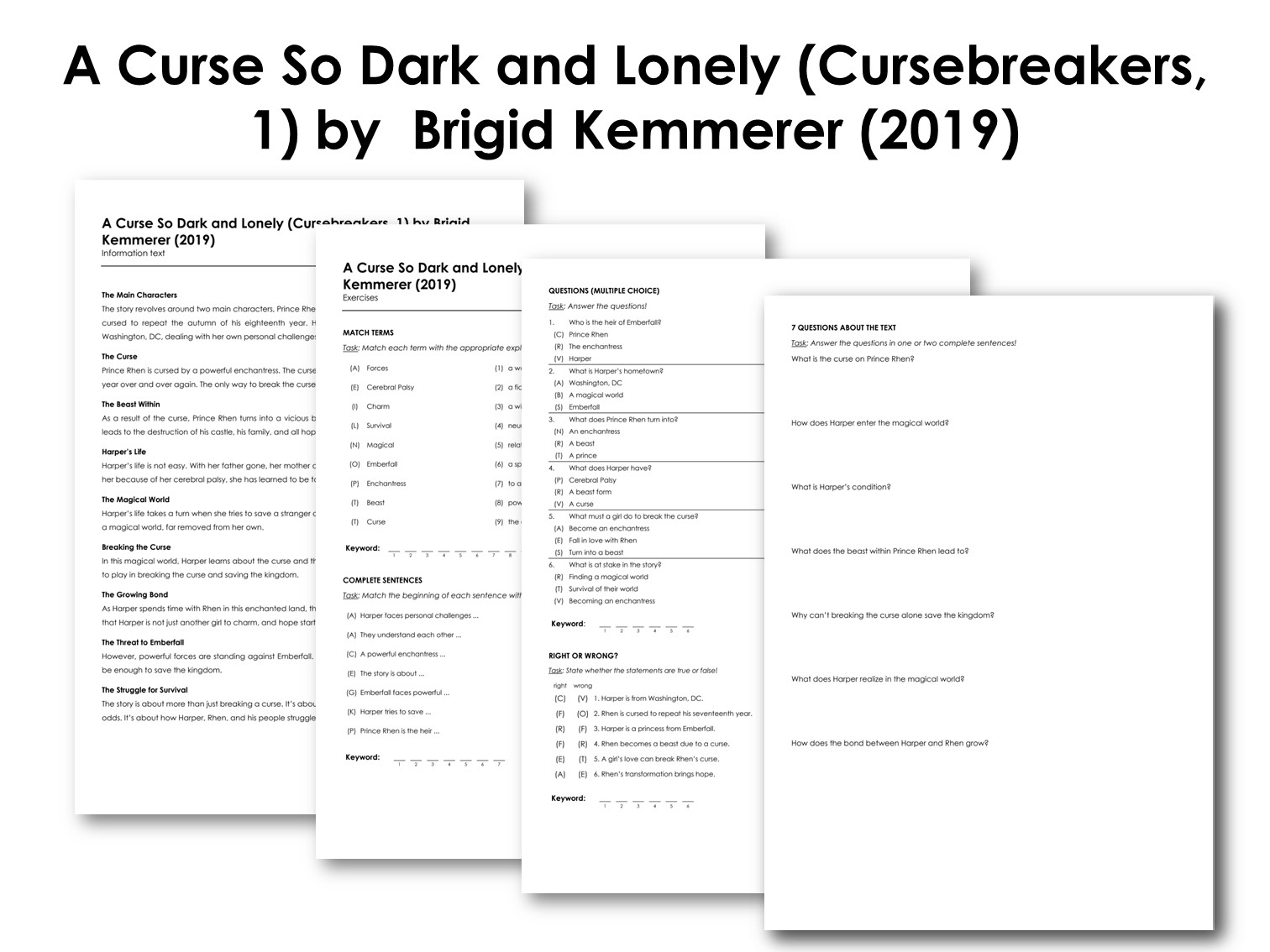 A Curse So Dark and Lonely (Cursebreakers, 1) by  Brigid Kemmerer (2019)