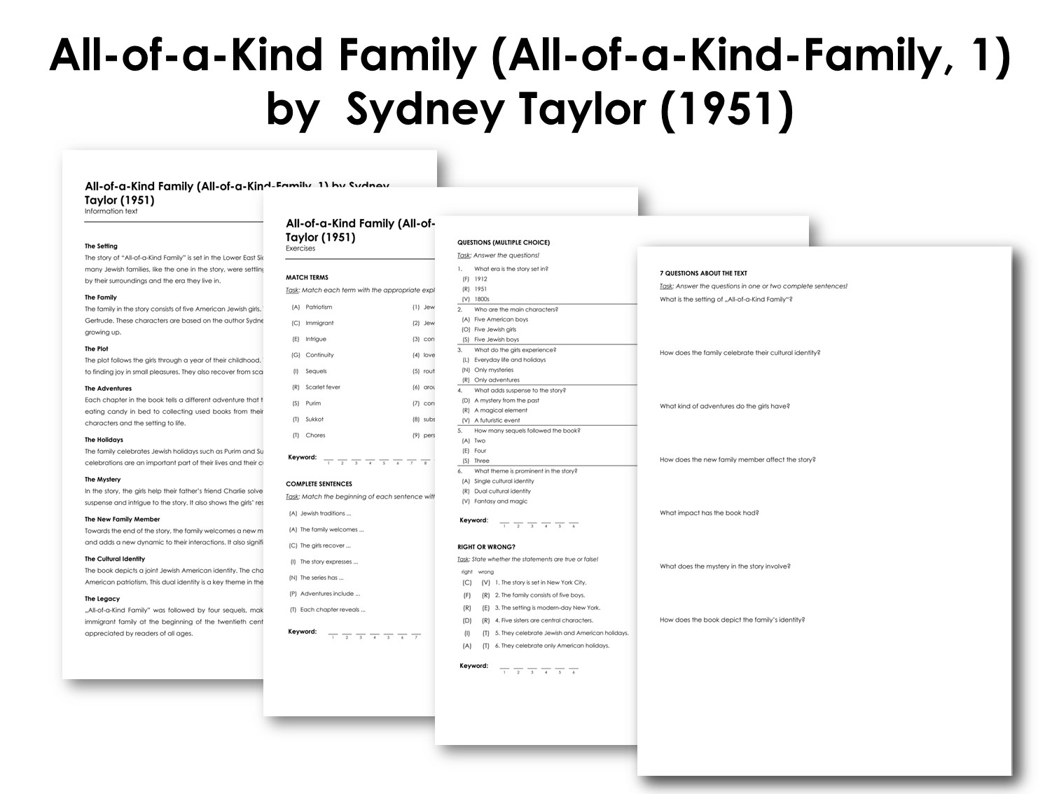 All-of-a-Kind Family (All-of-a-Kind-Family, 1) by  Sydney Taylor (1951)