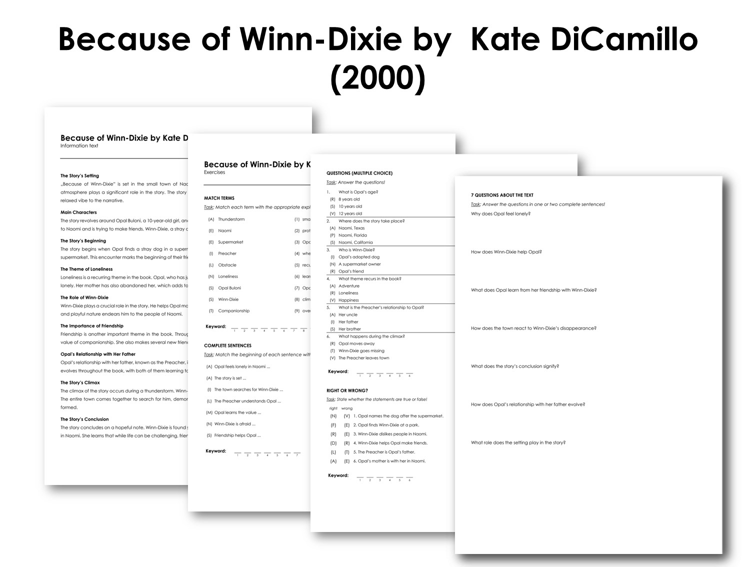 Because of Winn-Dixie by  Kate DiCamillo (2000)