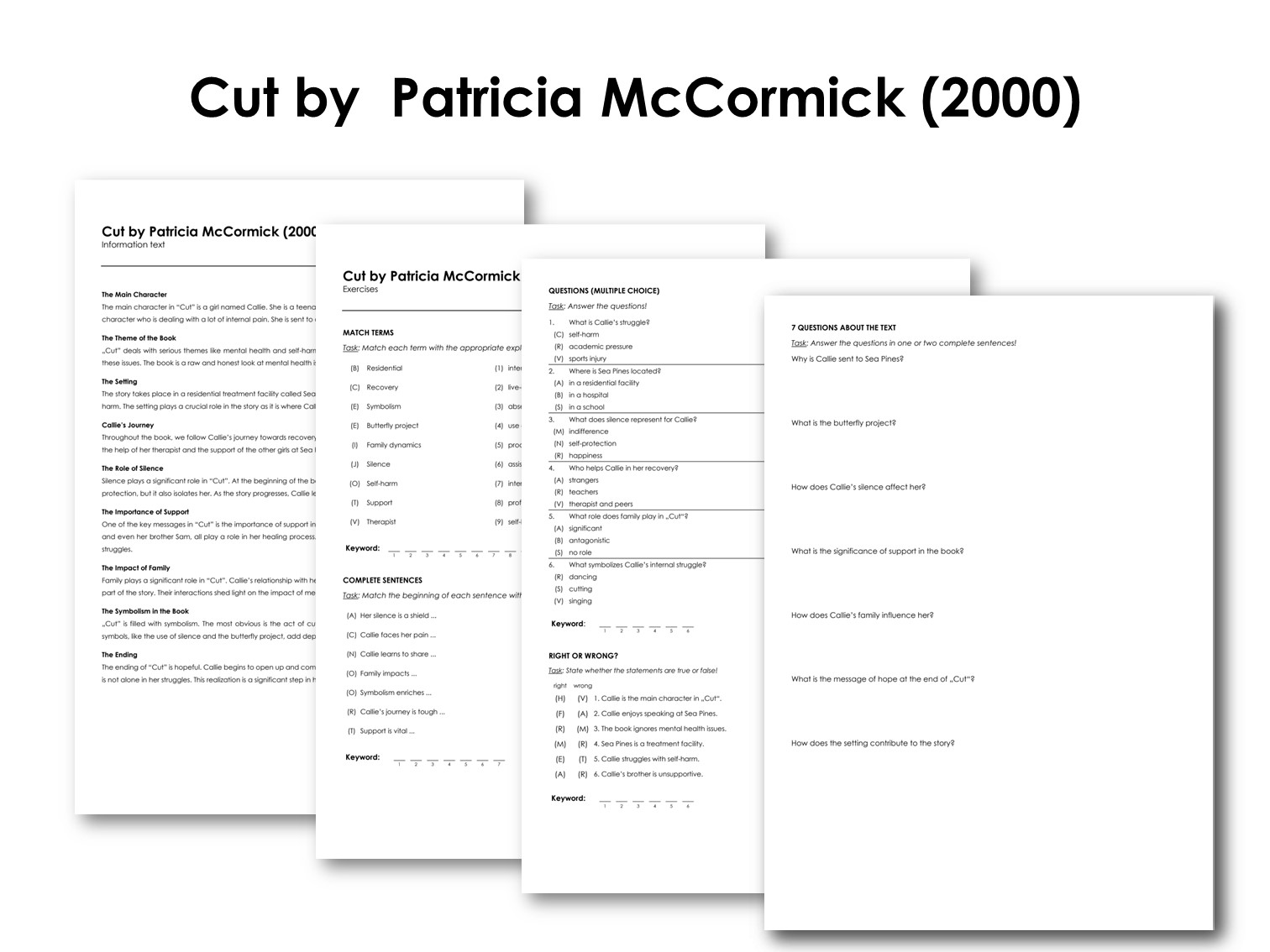 Cut by  Patricia McCormick (2000)