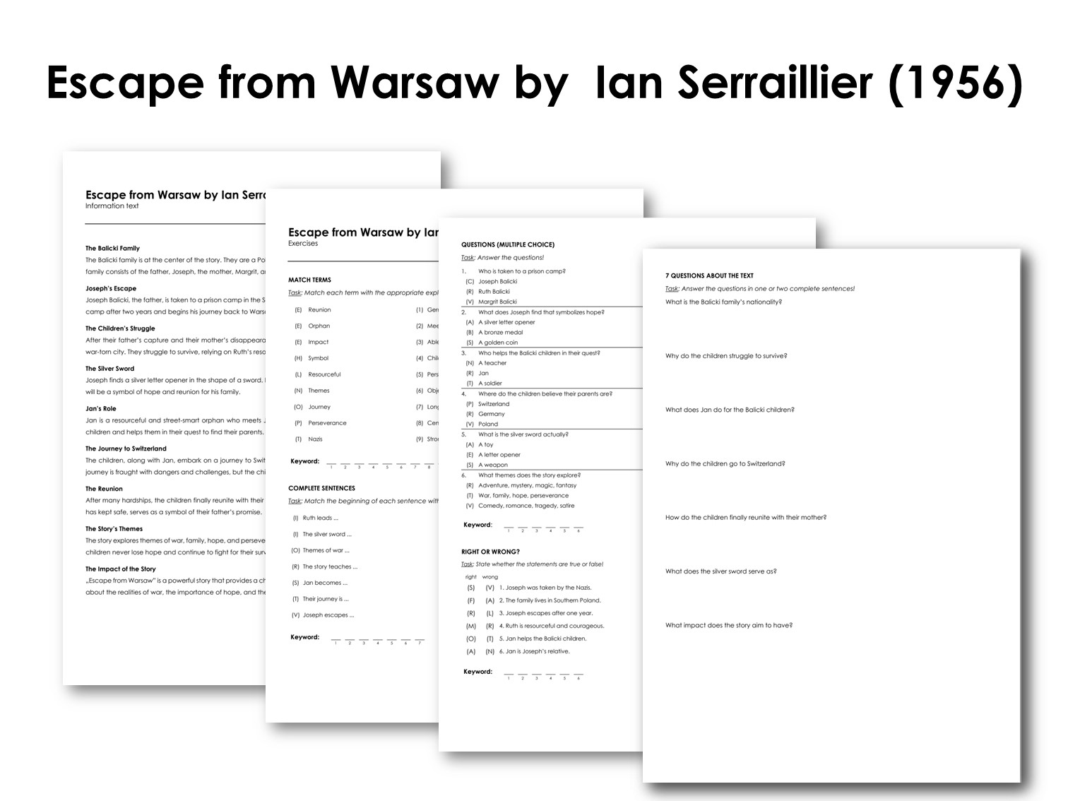 Escape from Warsaw by  Ian Serraillier (1956)