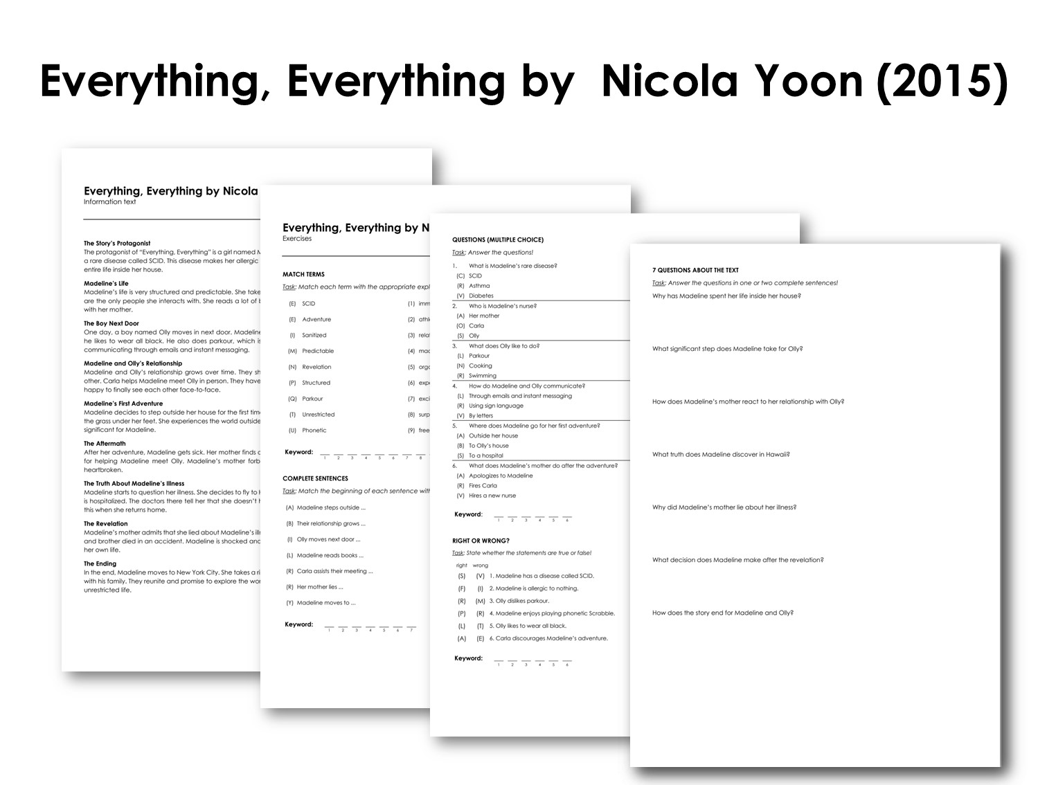 Everything, Everything by  Nicola Yoon (2015)