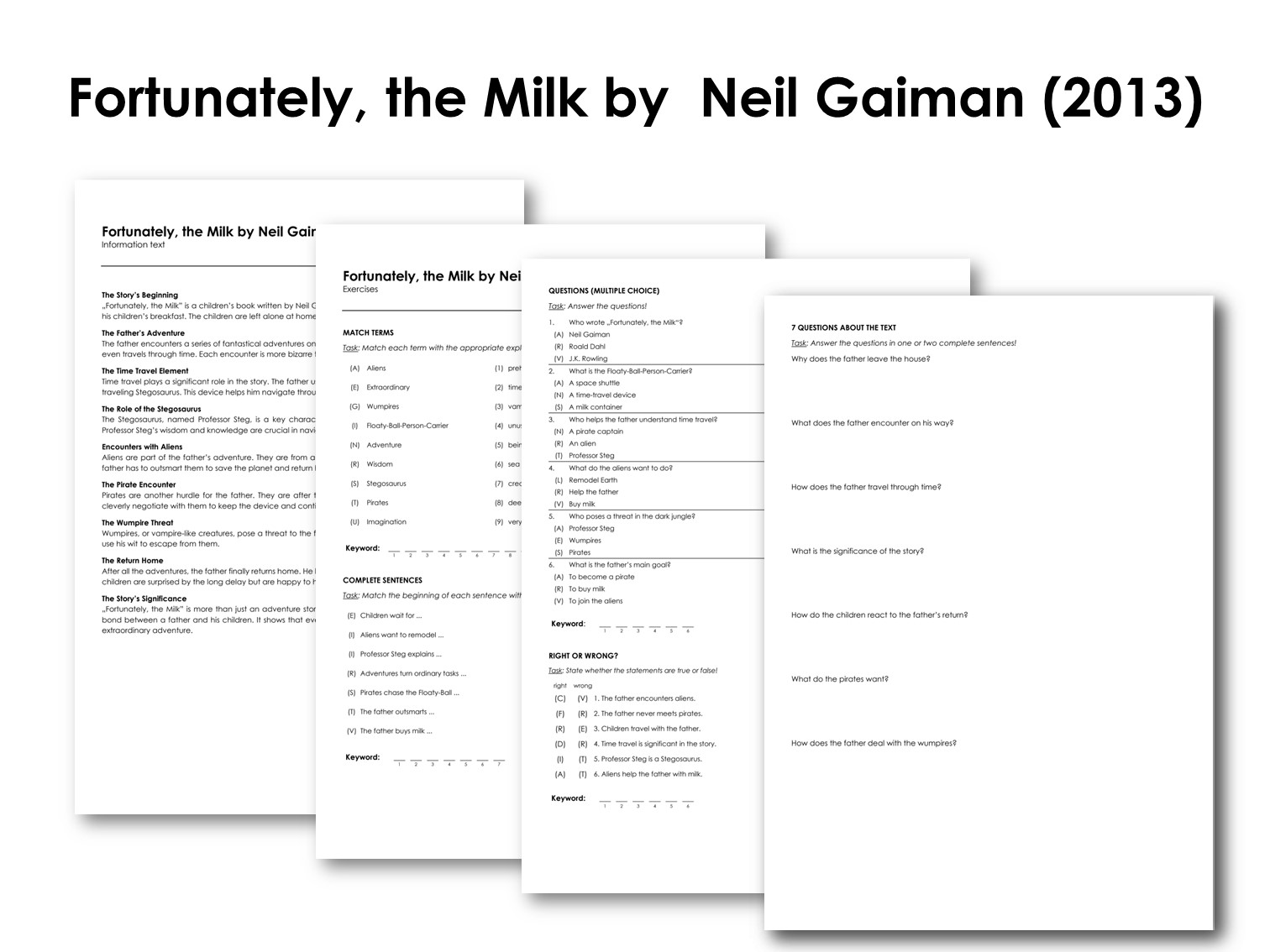 Fortunately, the Milk by  Neil Gaiman (2013)