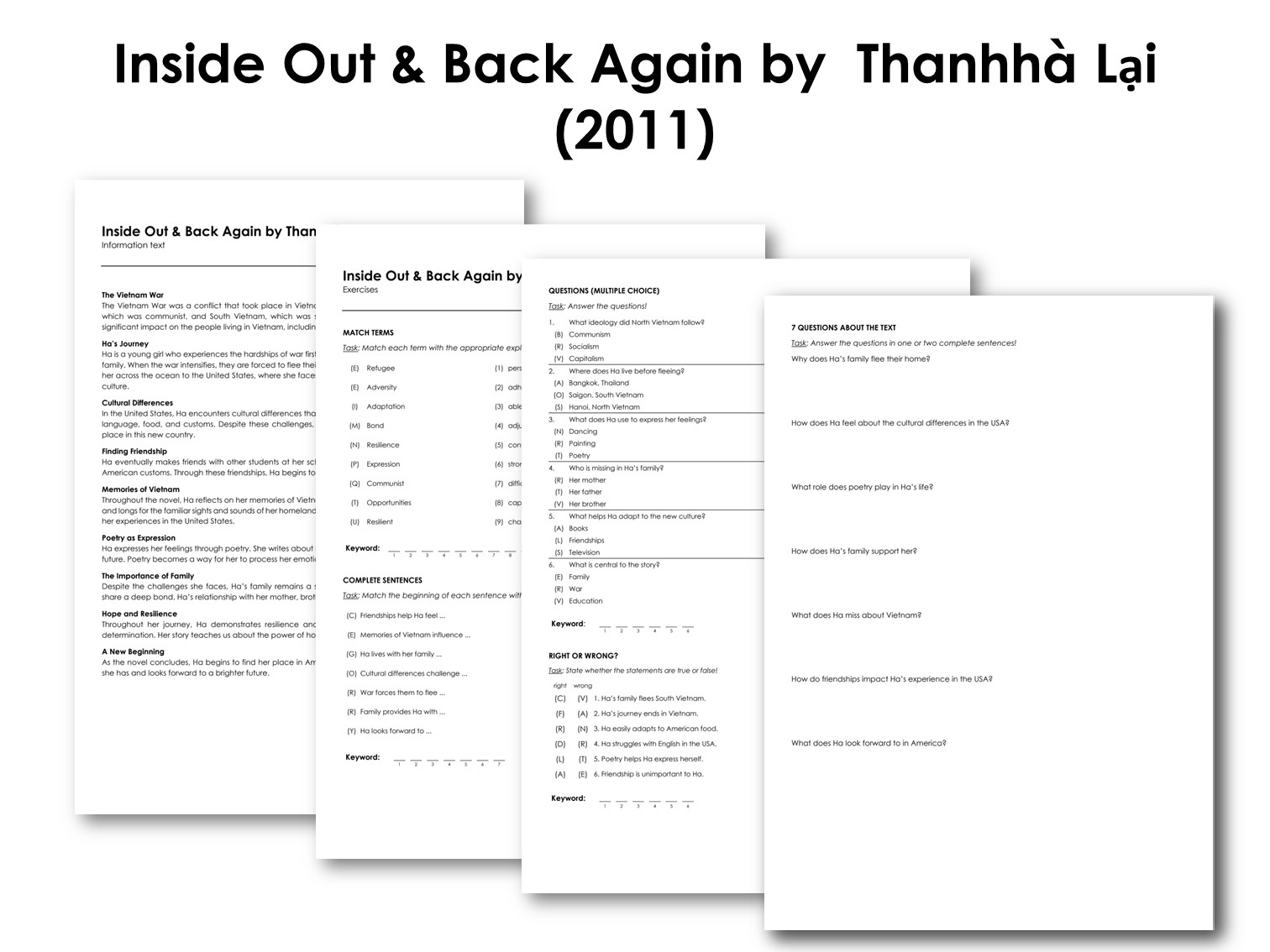 Inside Out & Back Again by  Thanhhà Lại (2011)
