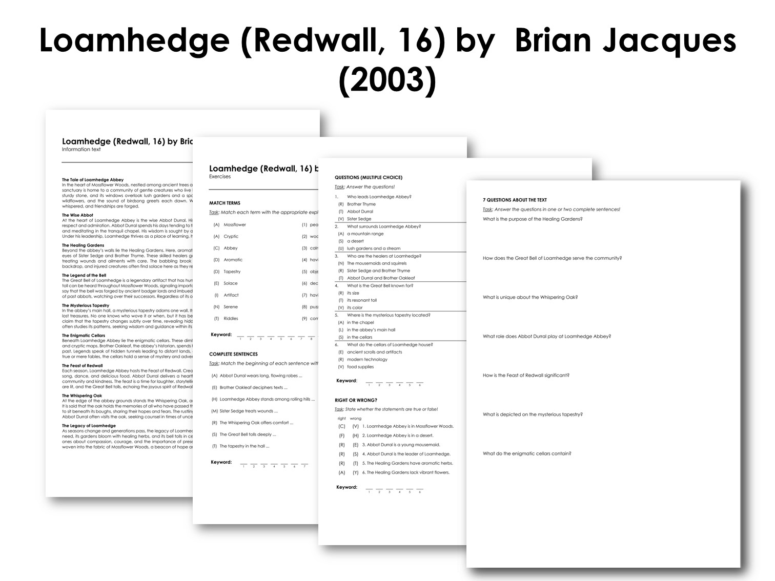 Loamhedge (Redwall, 16) by  Brian Jacques (2003)