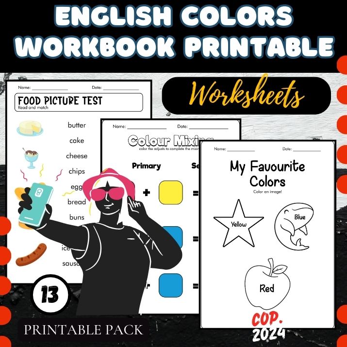 English Colors Worksheet