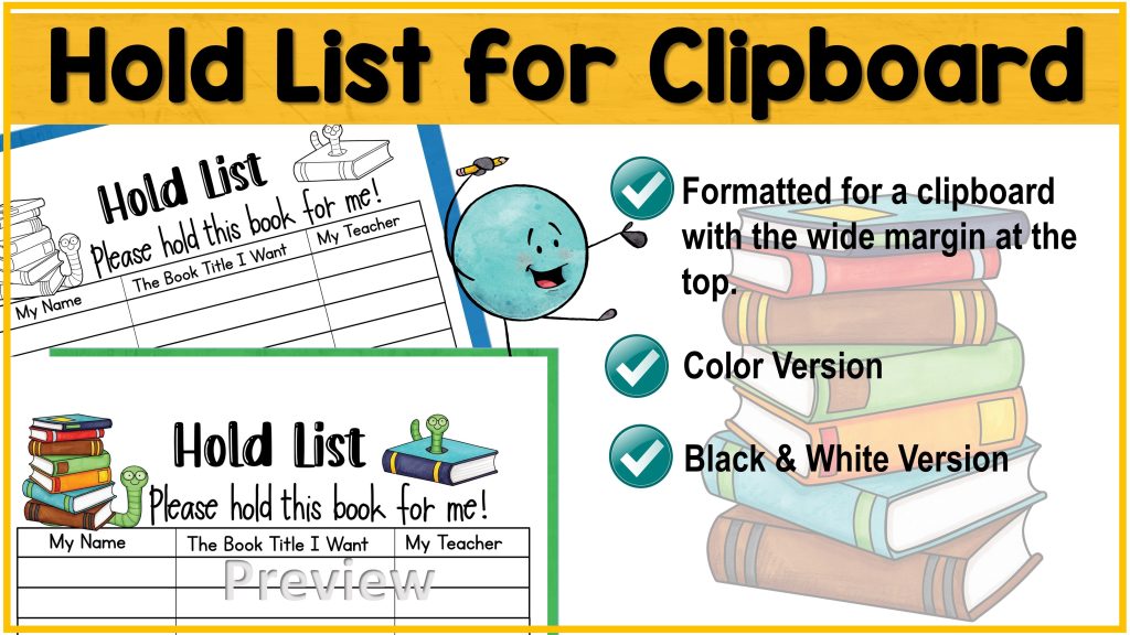 Book List Sign Bookworm Library Sign BUNDLE - Label & Organize, Passes, Forms, Signs ...