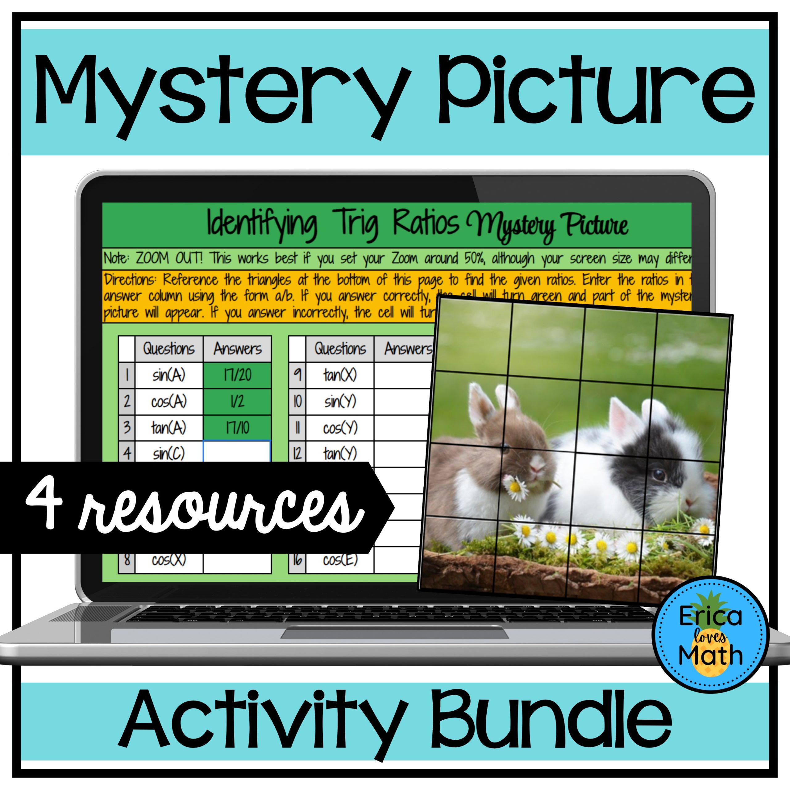Mystery Picture Digital Activity Bundle