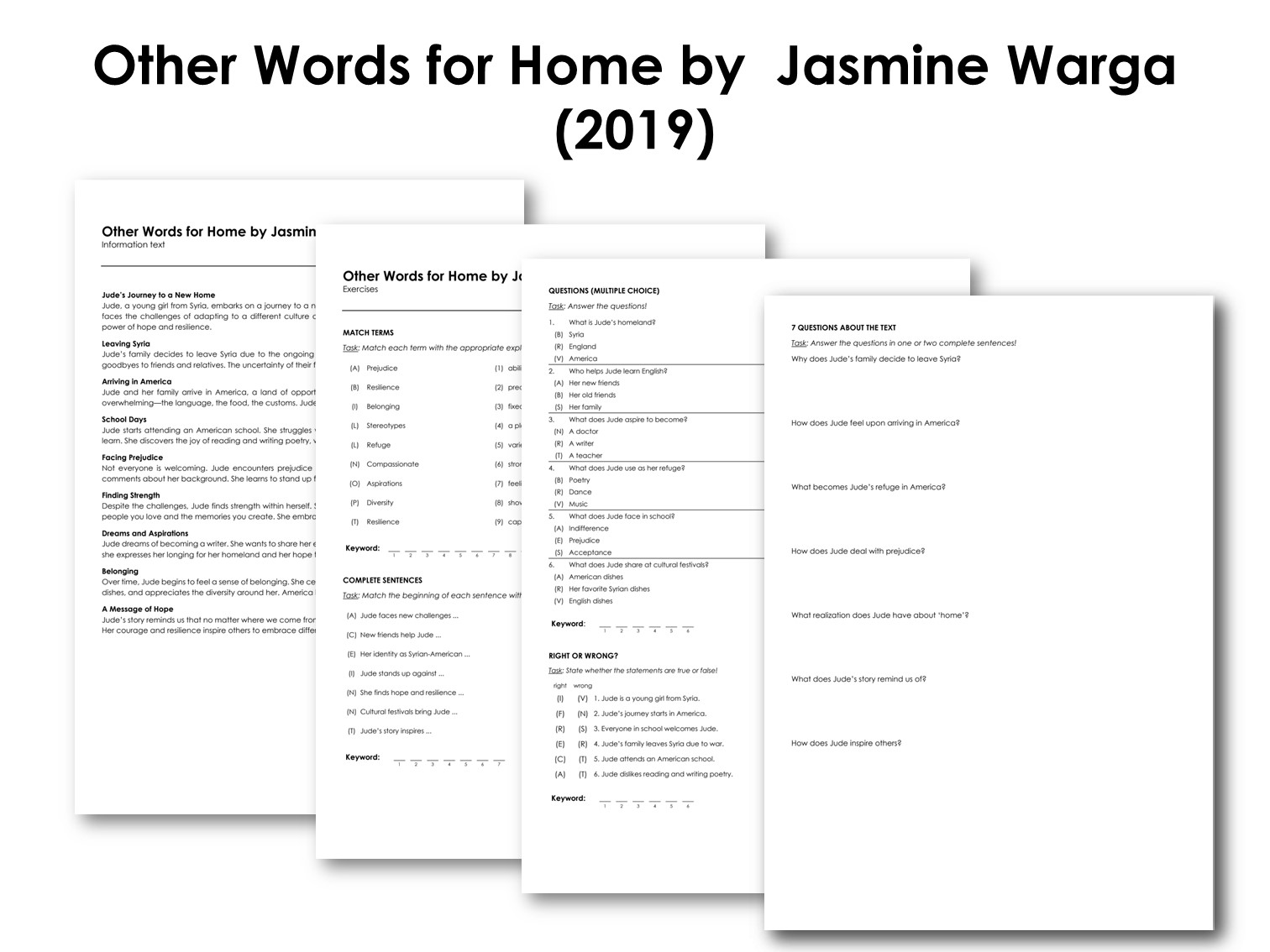 Other Words for Home by  Jasmine Warga (2019)