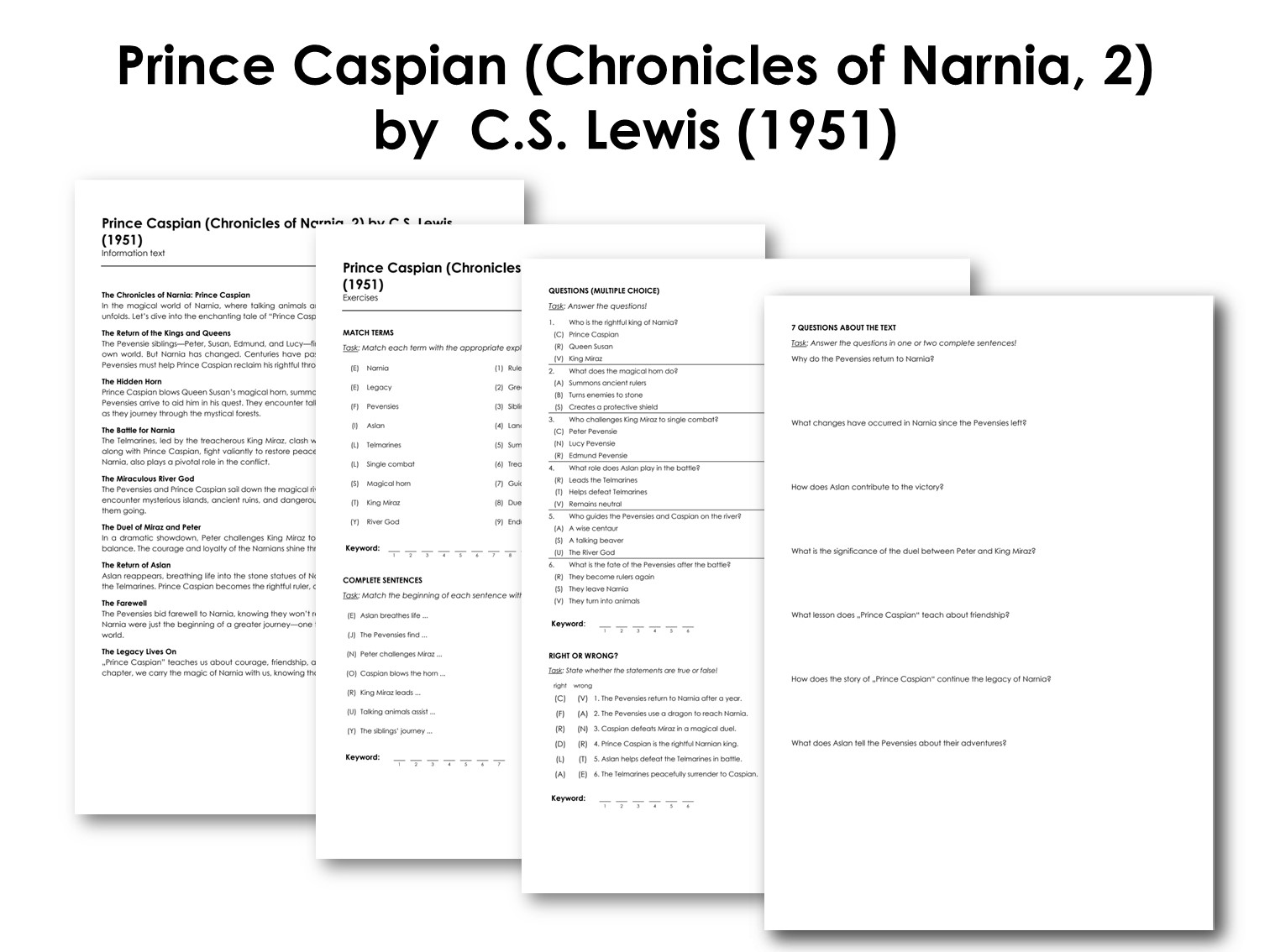 Prince Caspian (Chronicles of Narnia, 2) by  C.S. Lewis (1951)