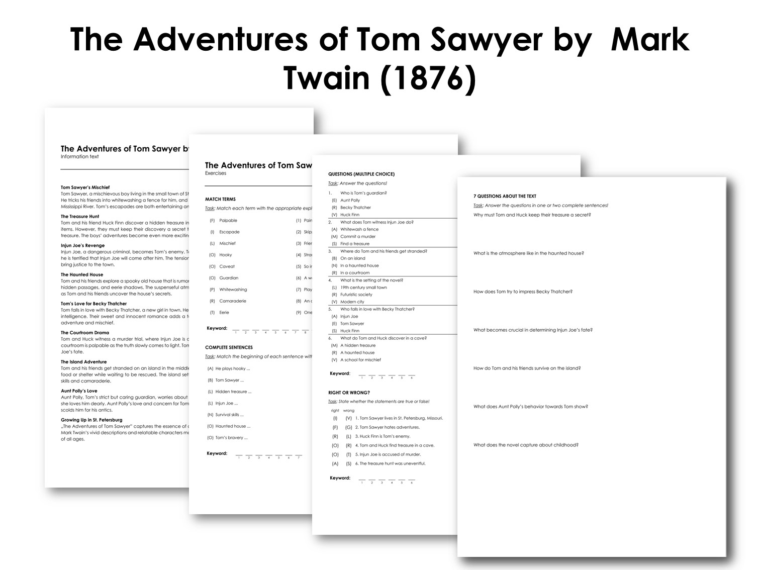 The Adventures of Tom Sawyer by  Mark Twain (1876)
