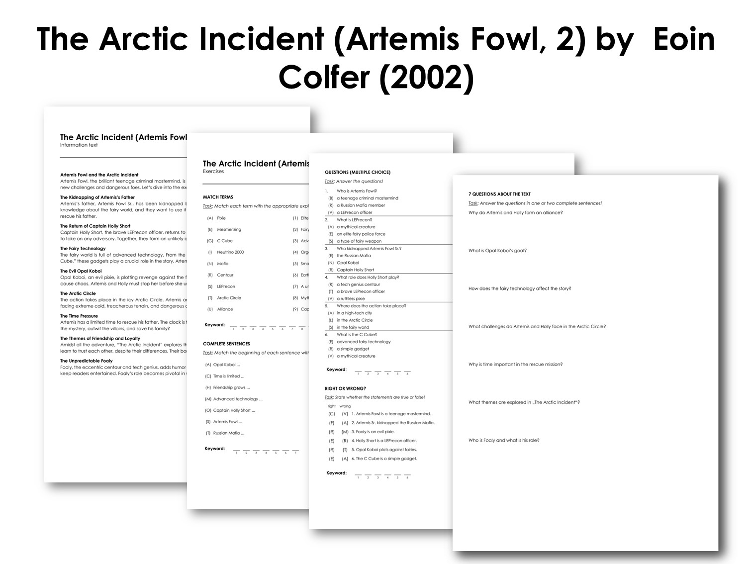 The Arctic Incident (Artemis Fowl, 2) by  Eoin Colfer (2002)