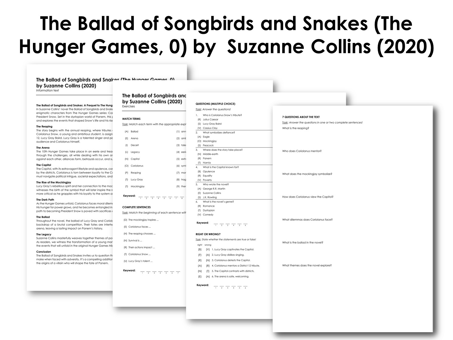 The Ballad of Songbirds and Snakes (The Hunger Games, 0) by  Suzanne Collins (2020)