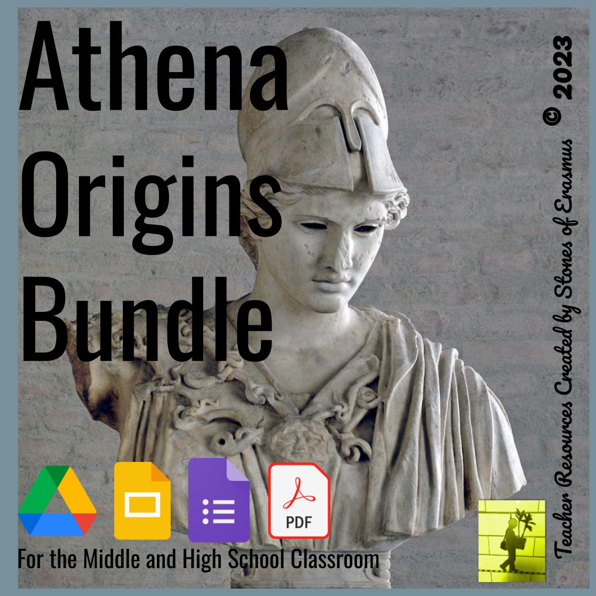 The Goddess Athena's Origins: Mythology Series Lesson Bundle for Grades 8-10 ELA