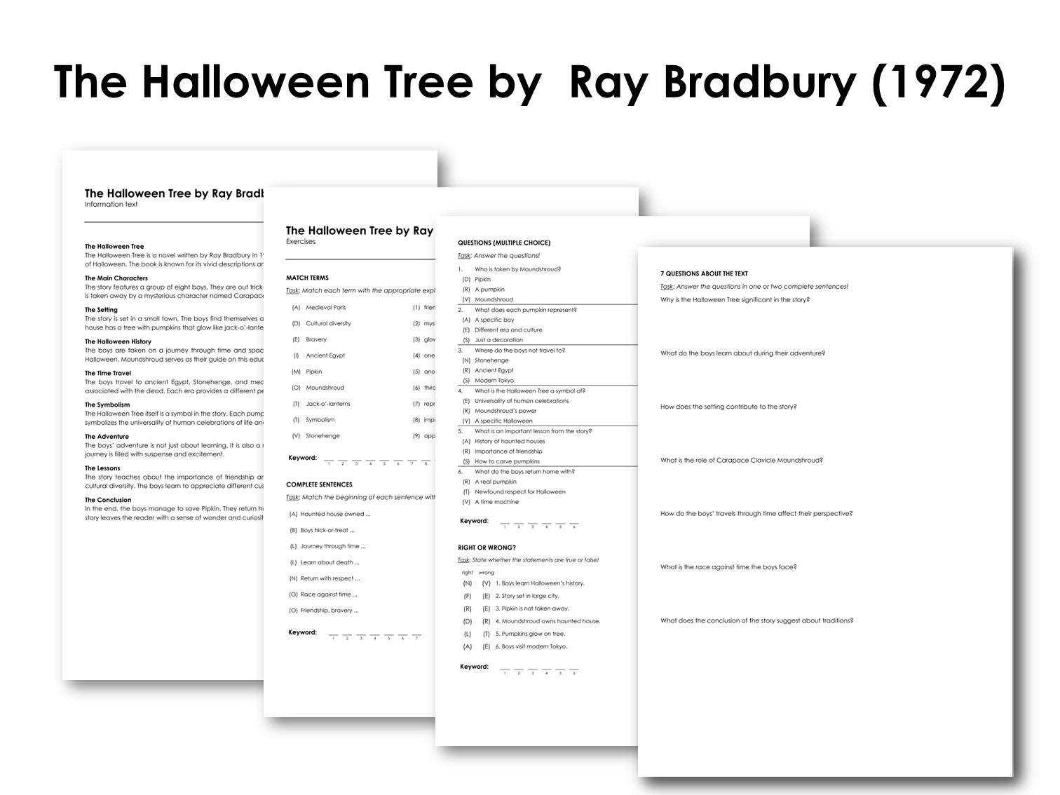 The Halloween Tree by  Ray Bradbury (1972)