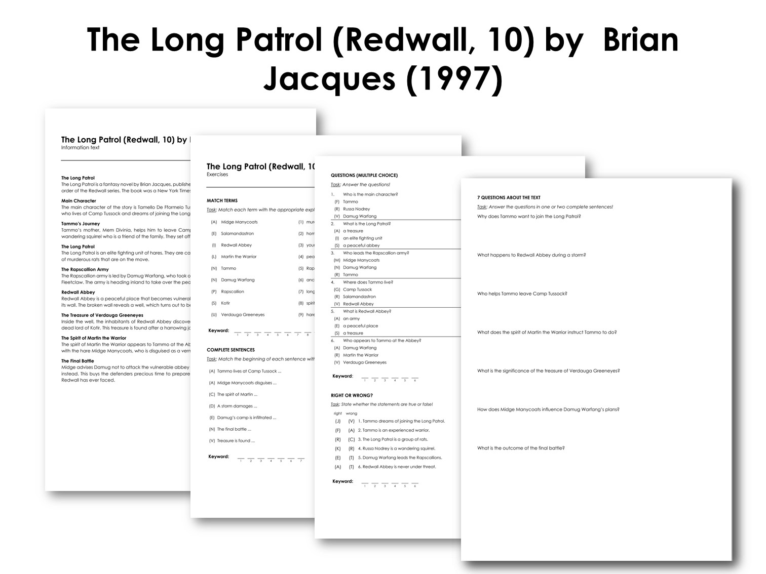The Long Patrol (Redwall, 10) by  Brian Jacques (1997)