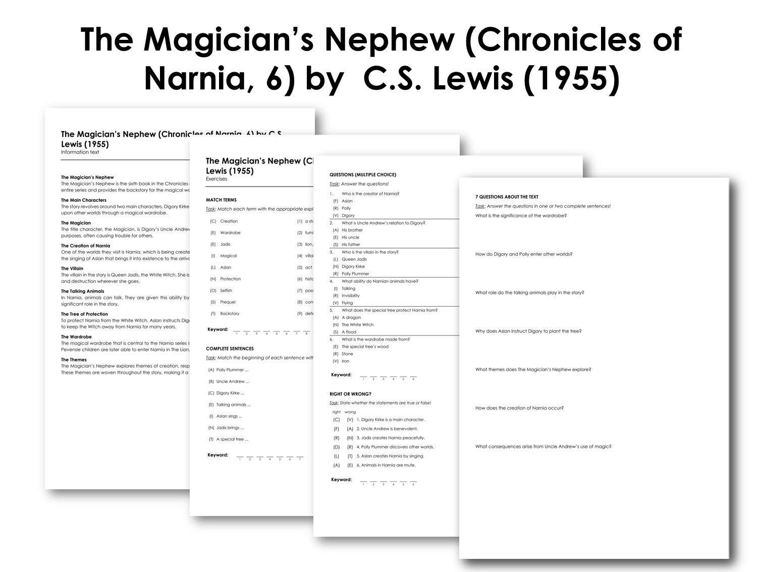 The Magician’s Nephew (Chronicles of Narnia, 6) by  C.S. Lewis (1955)