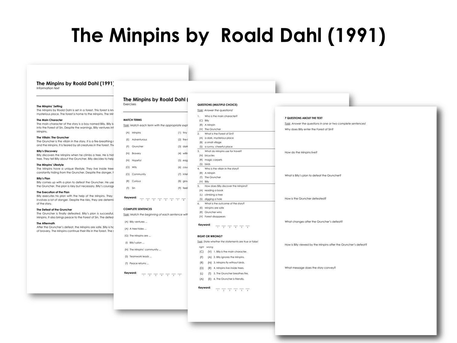 The Minpins by  Roald Dahl (1991)
