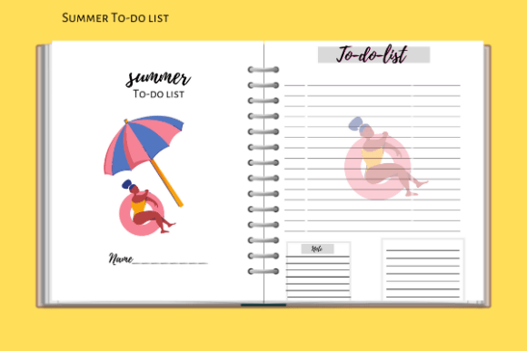 summertime to-do lists, both weekly and daily