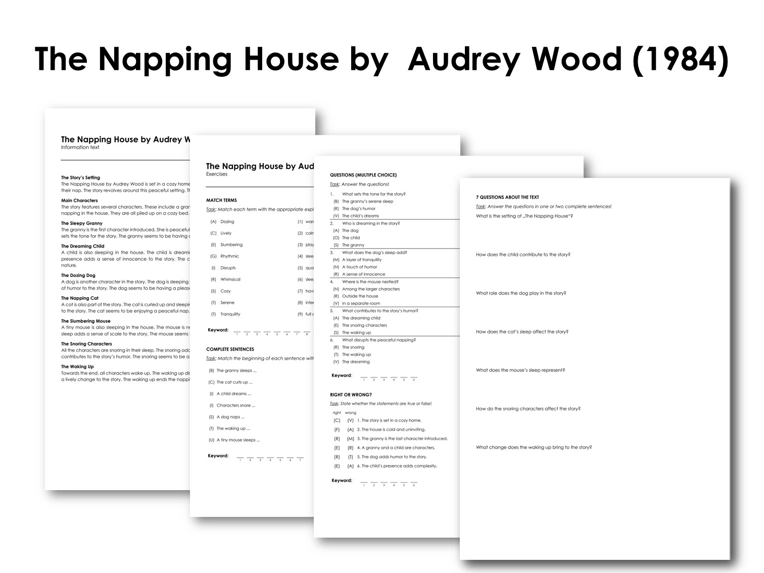 The Napping House by  Audrey Wood (1984)