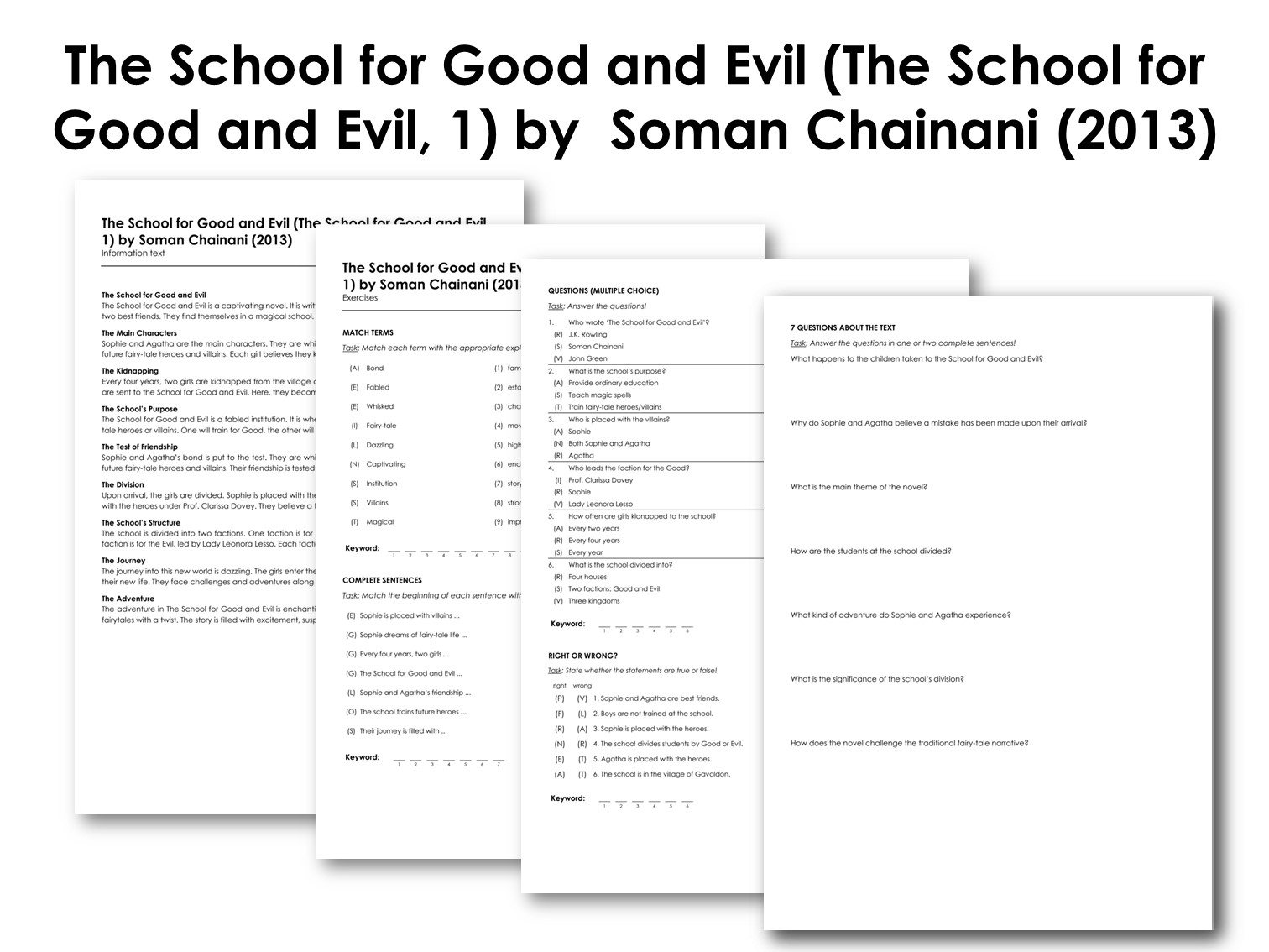 The School for Good and Evil (The School for Good and Evil, 1) by  Soman Chainani (2013)