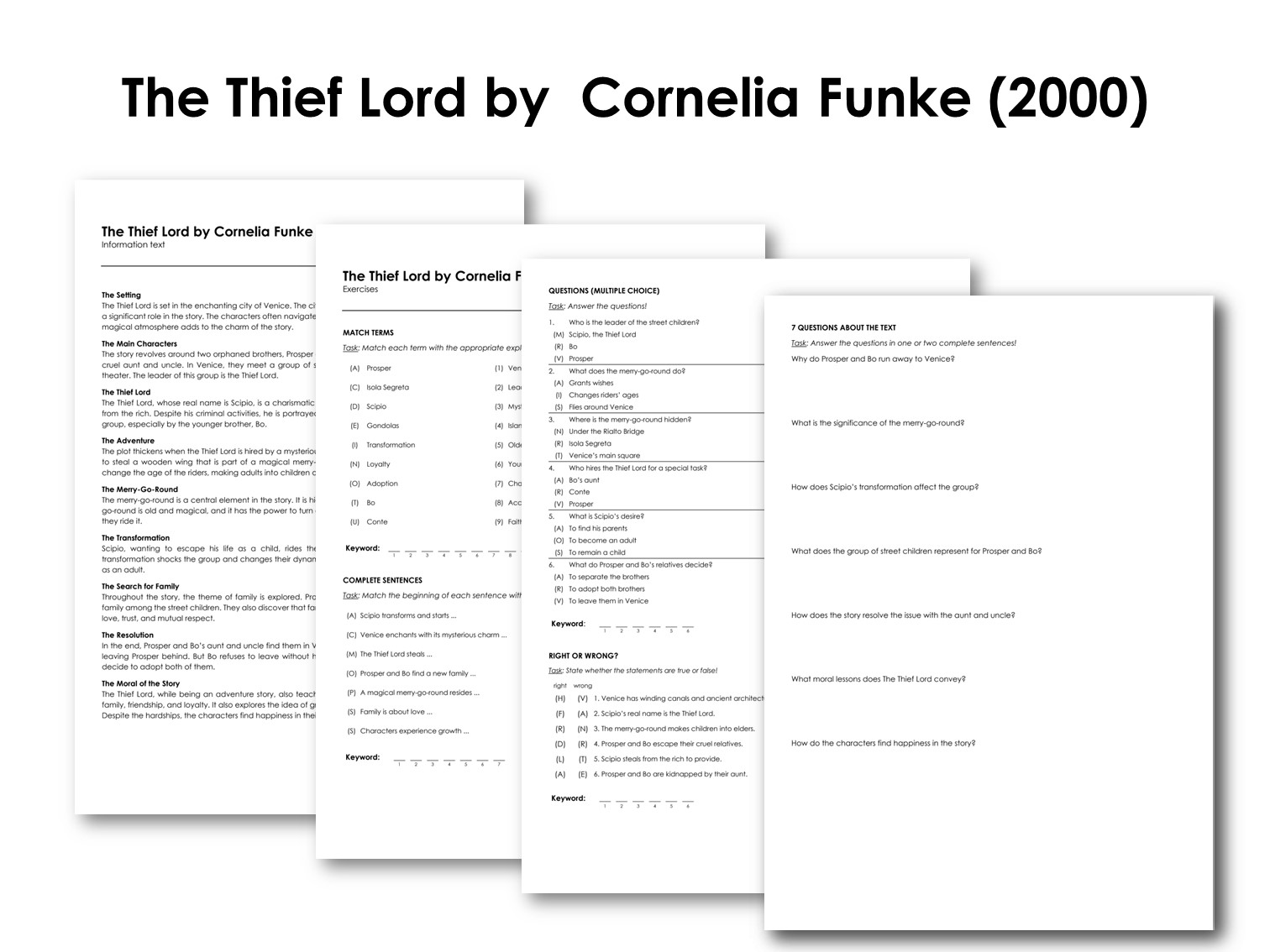 The Thief Lord by  Cornelia Funke (2000)