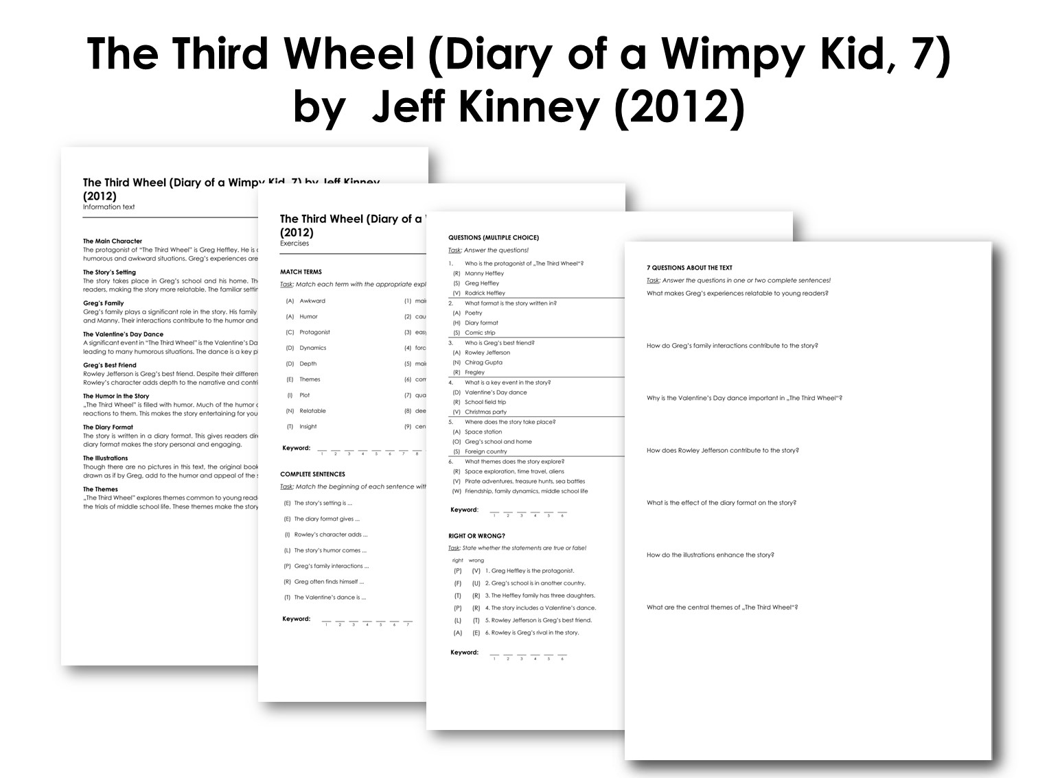 The Third Wheel (Diary of a Wimpy Kid, 7) by  Jeff Kinney (2012)