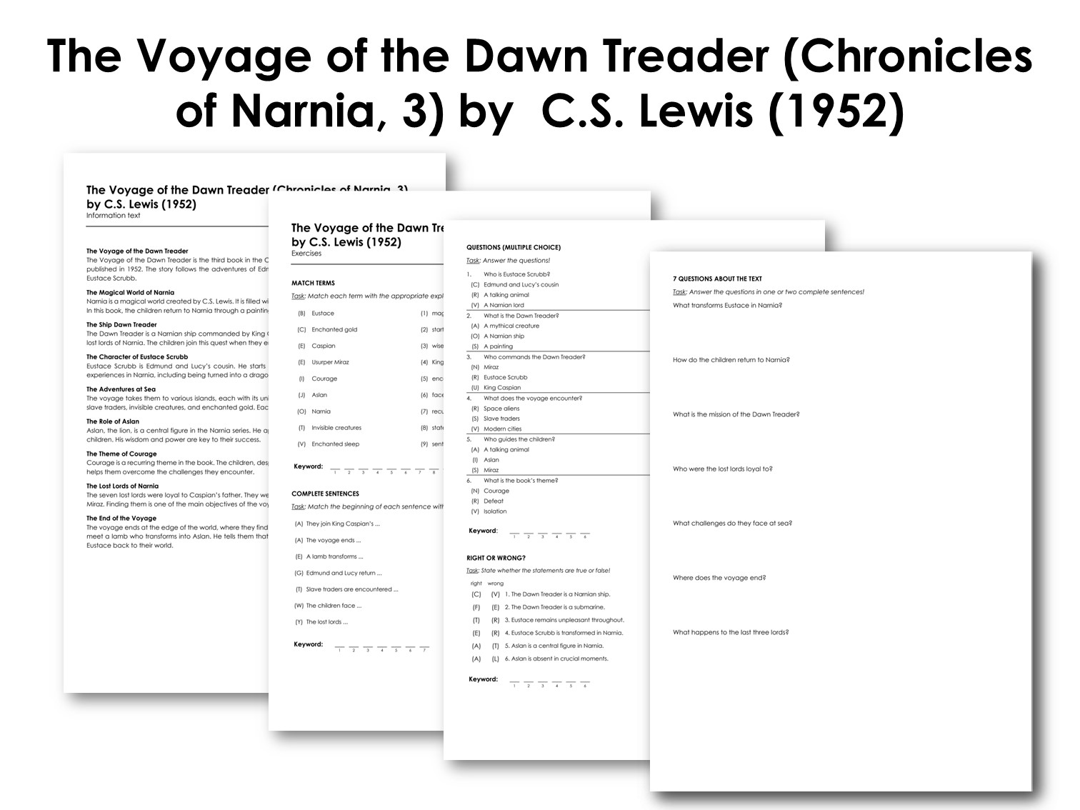 The Voyage of the Dawn Treader (Chronicles of Narnia, 3) by  C.S. Lewis (1952)