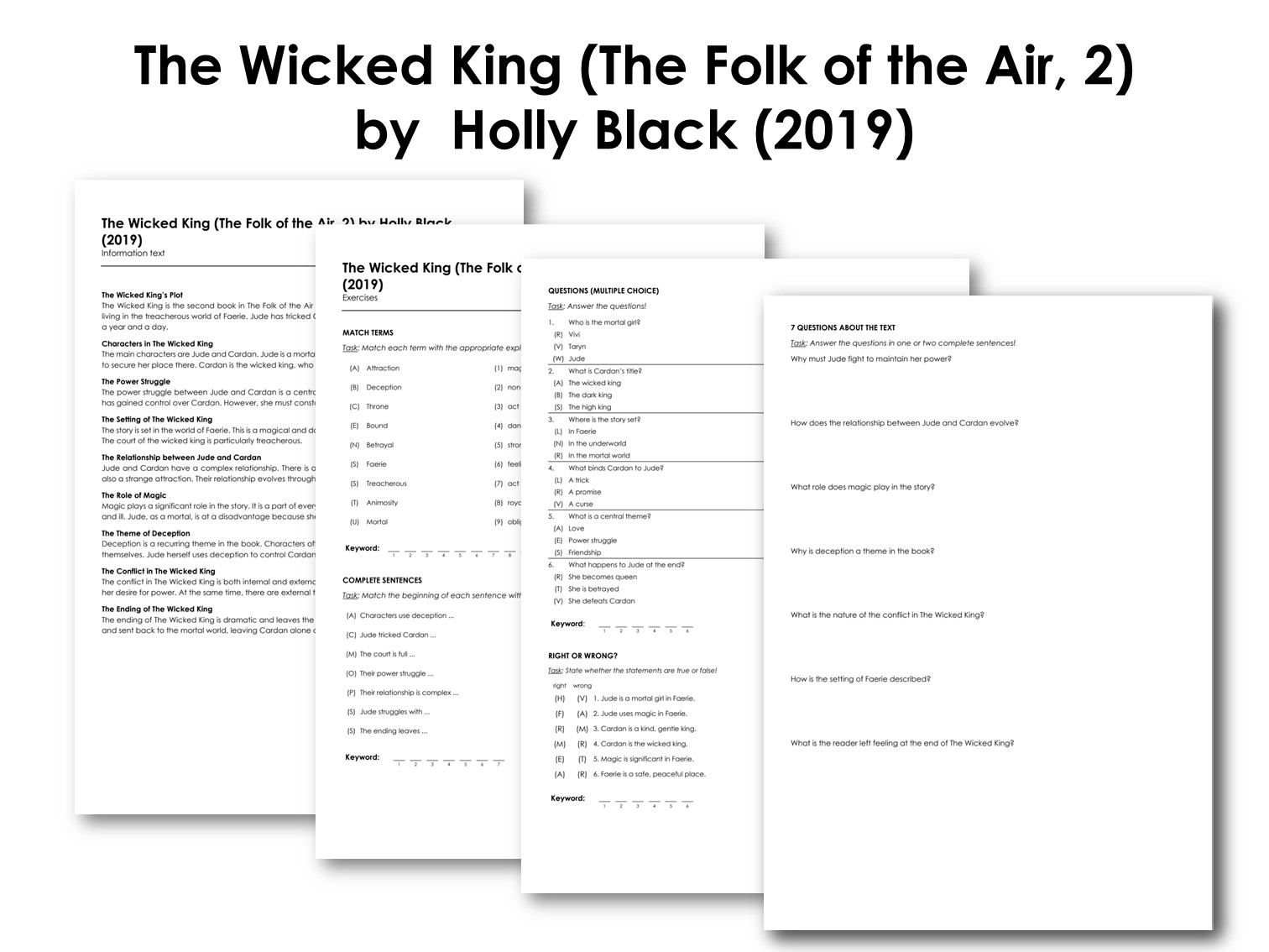 The Wicked King (The Folk of the Air, 2) by  Holly Black (2019)