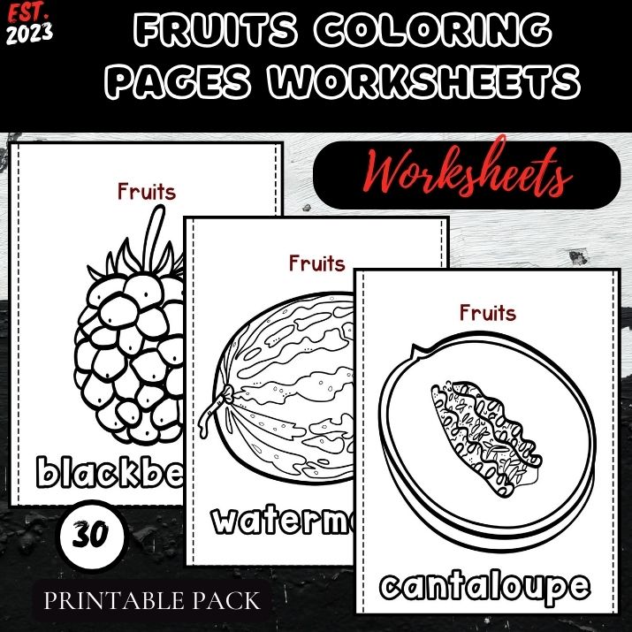 Fruits Coloring Pages