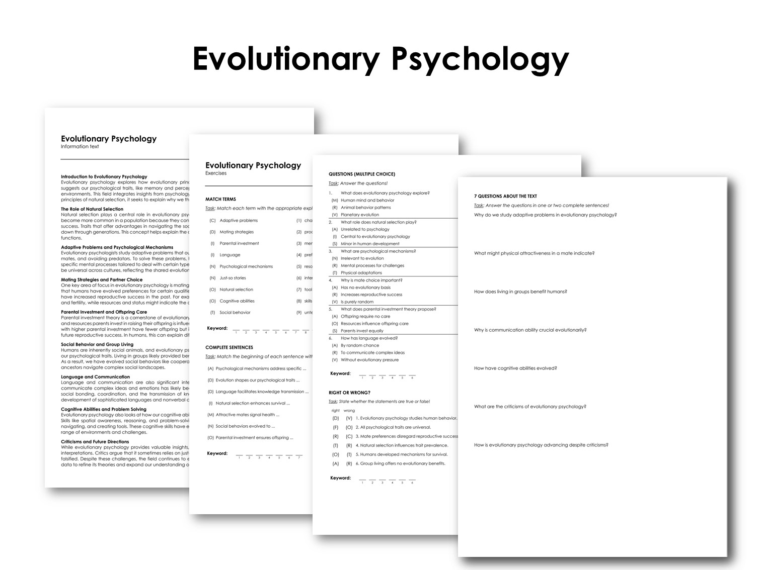 Evolutionary Psychology