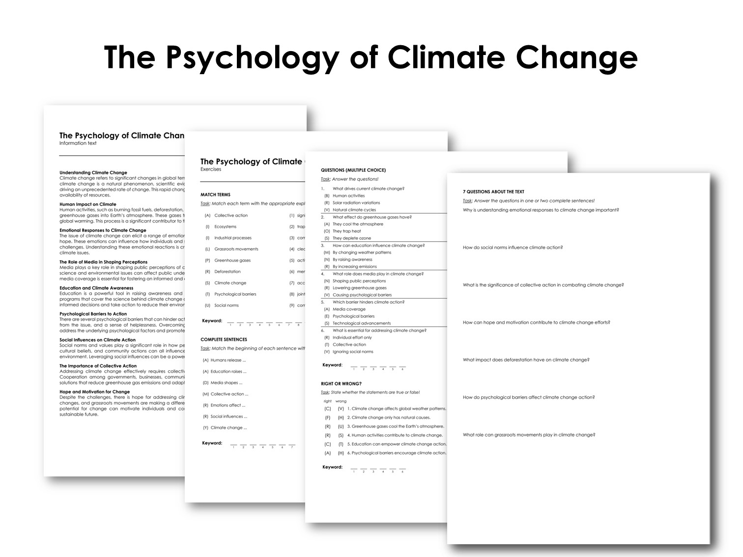 The Psychology of Climate Change