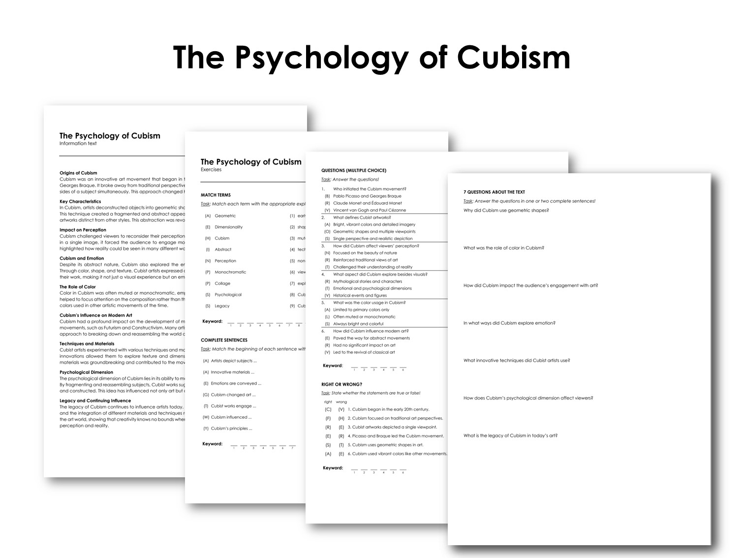 The Psychology of Cubism